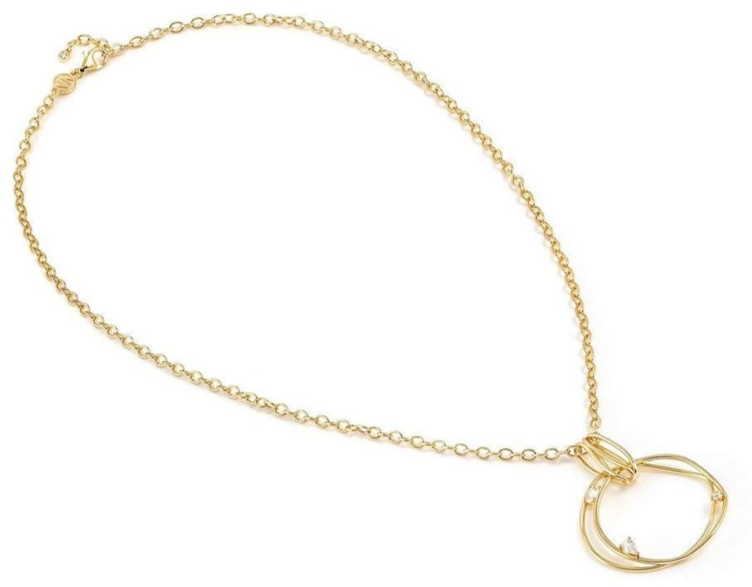 Srebrny pozłacany naszyjnik Nomination My Rebel Art – okrągła zawieszka z cyrkoniami (1).jpg